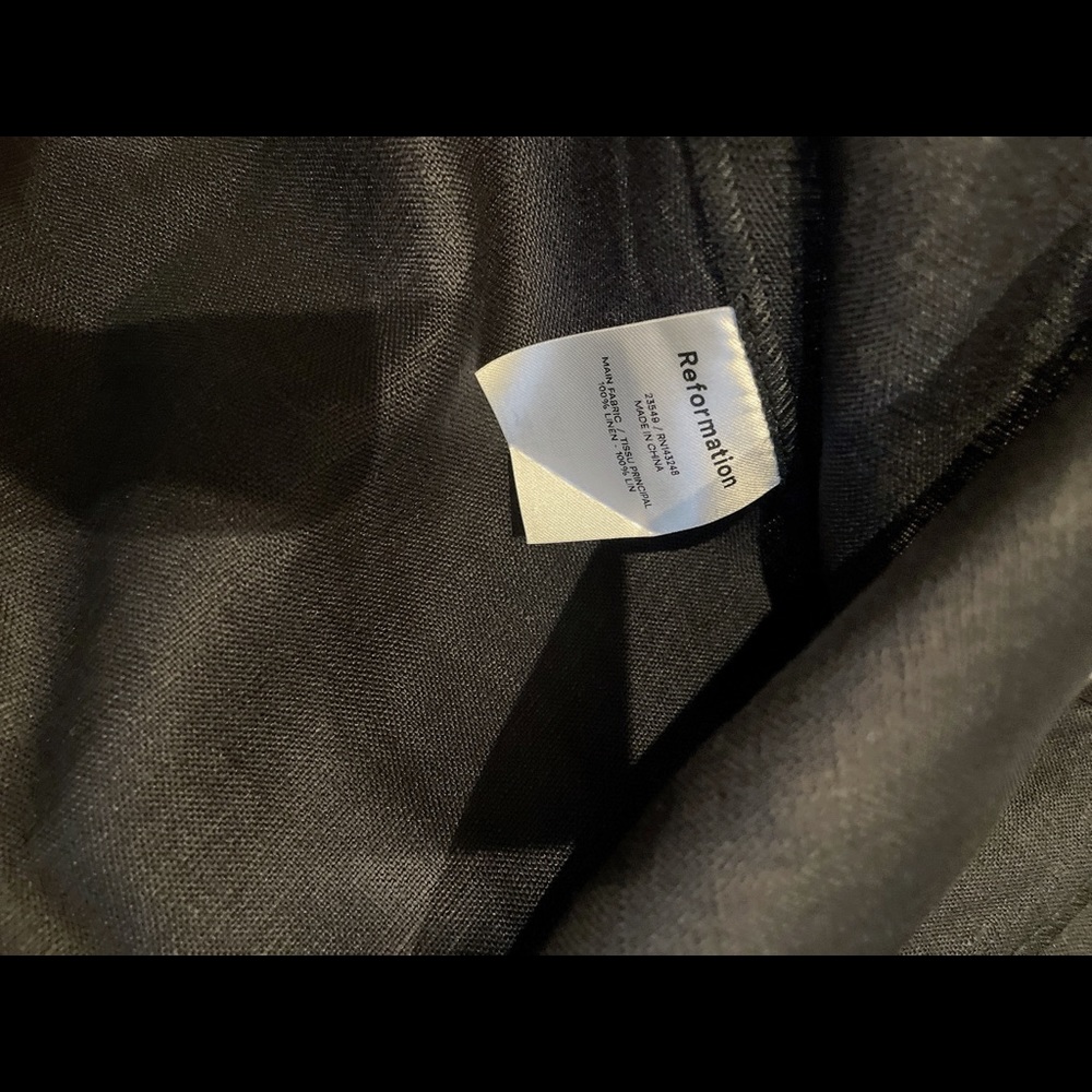 NWOT Reformation Denver Dress Black - Picture 7 of 7